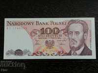 Банкнота - Полша - 100 злоти UNC | 1986г.
