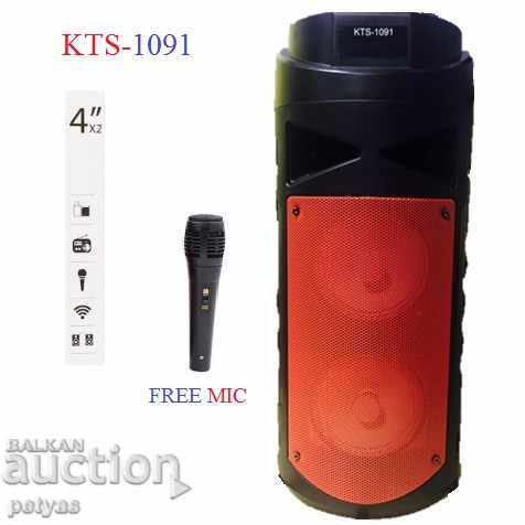 Auction Column with FM radio BT, flash karta, microphone kts 1091 Auction Column with FM radio BT, flash karta, microphone kts 1091