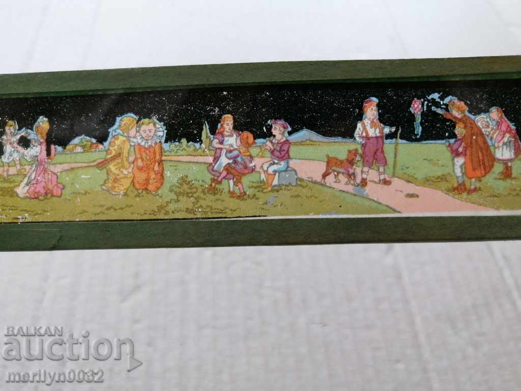 Glass colored slide plates - 5 Glass colored slide plates - 5