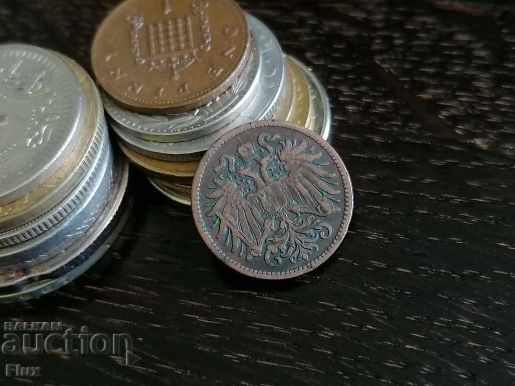 Coin - Austria-Hungary - 2 hellers | 1899 with price 8.50 BGN | € 4.35 Coin - Austria-Hungary - 2 hellers | 1899 with price 8.50 BGN | € 4.35