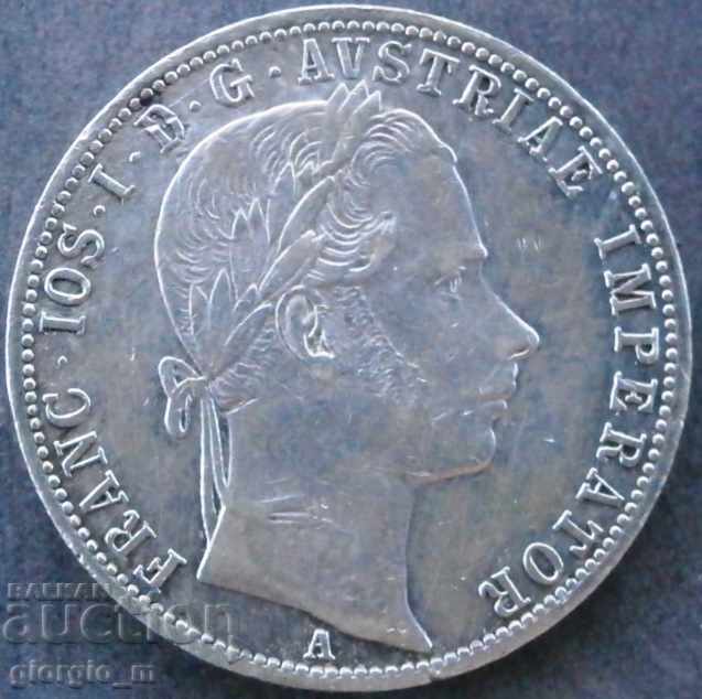 Austria 1 florin 1861
