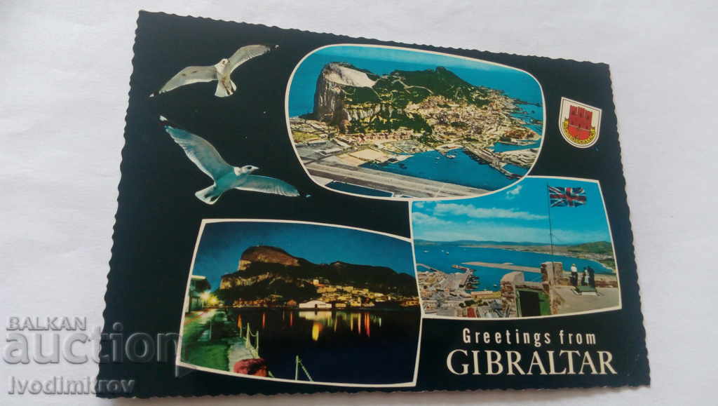 Пощенска картичка Greetings from Gibraltar