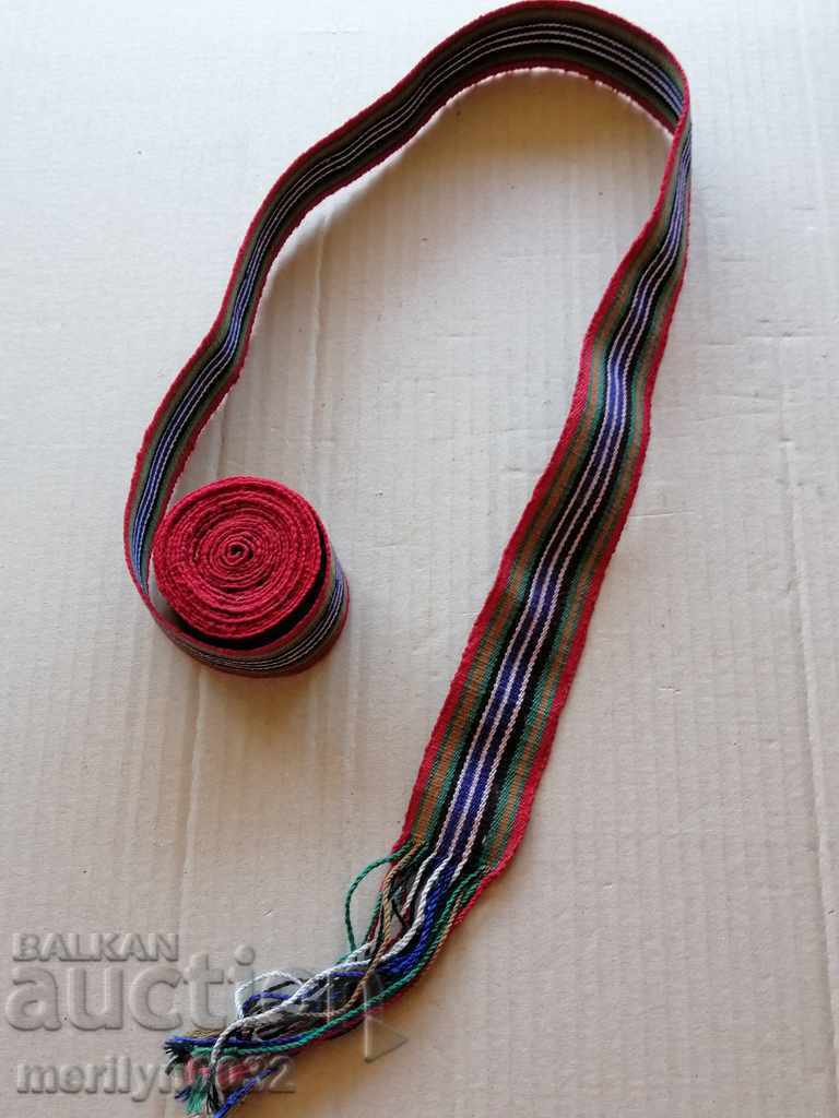 Old hand-woven belt, belt, buckle, costume 2.60 meters with price 65.00 BGN | € 33.23 Old hand-woven belt, belt, buckle, costume 2.60 meters with price 65.00 BGN | € 33.23