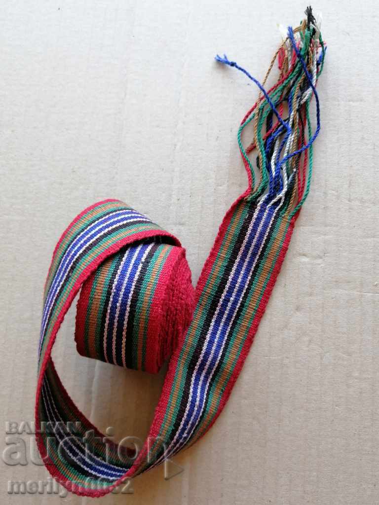 Old hand-woven belt, belt, buckle, costume 2.60 meters - 5 Old hand-woven belt, belt, buckle, costume 2.60 meters - 5