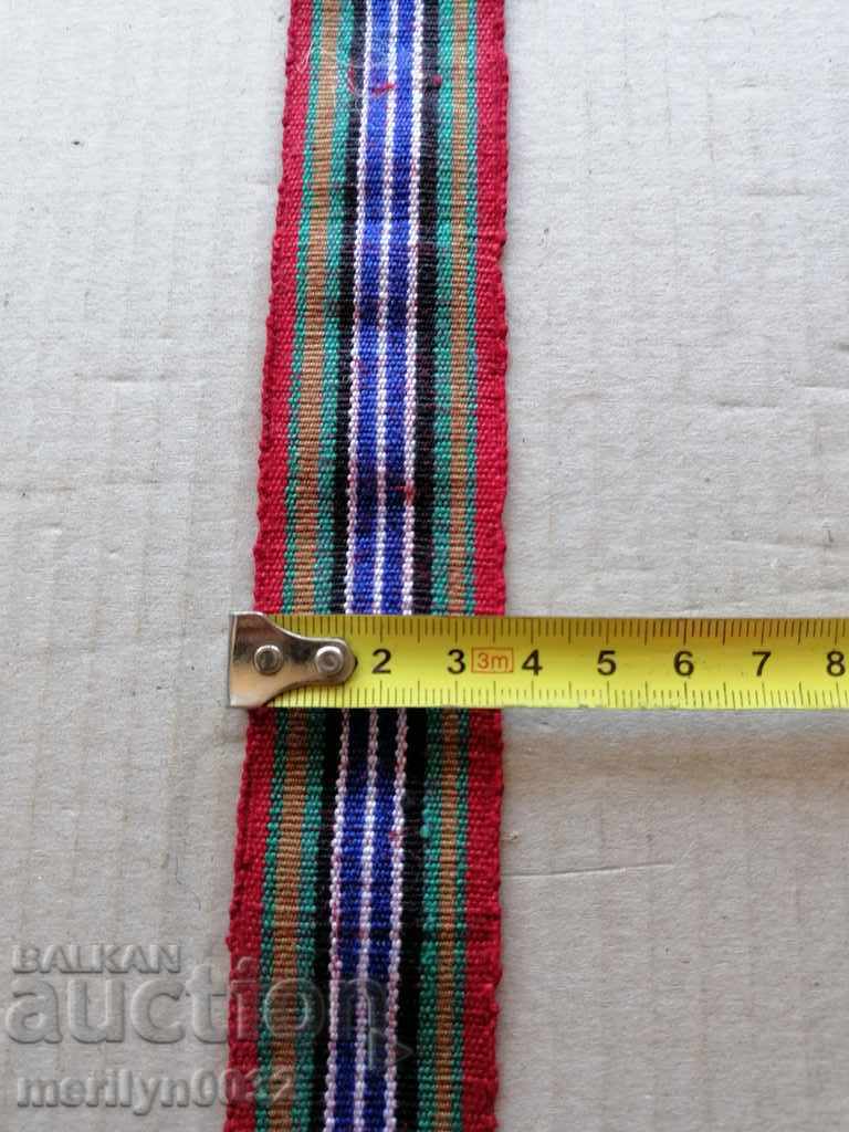 Old hand-woven belt, belt, buckle, costume 2.60 meters - 6 Old hand-woven belt, belt, buckle, costume 2.60 meters - 6