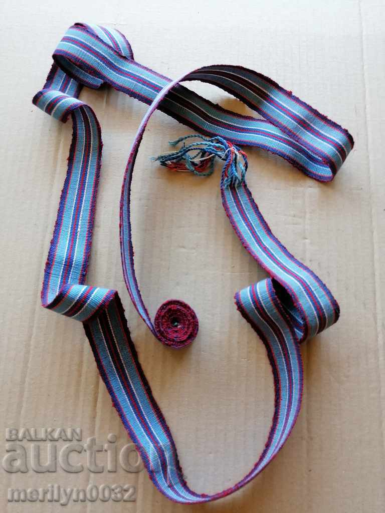 Antique hand-woven belt, sash, pafta, folk costume 2.55 meters with price € 47.10 | 92.12 BGN Antique hand-woven belt, sash, pafta, folk costume 2.55 meters with price € 47.10 | 92.12 BGN