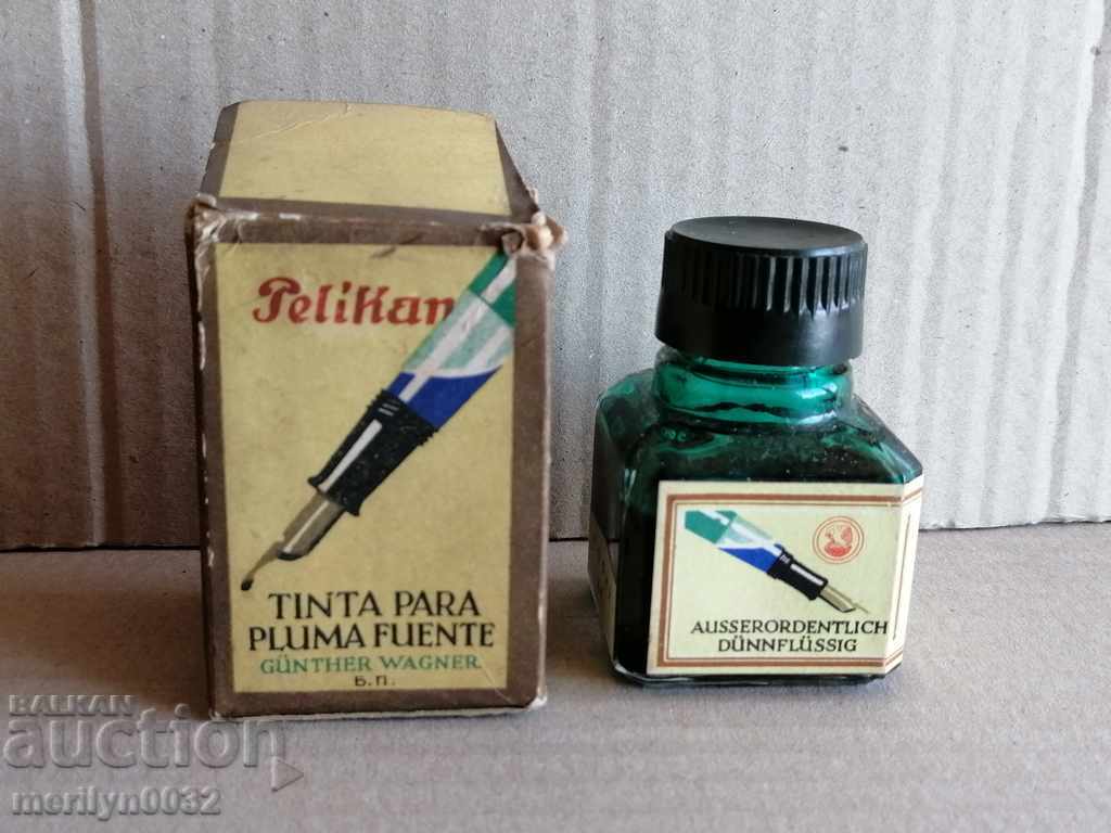 Pelican ink bottle Günther Wagner with price 58.00 BGN | € 29.65 Pelican ink bottle Günther Wagner with price 58.00 BGN | € 29.65