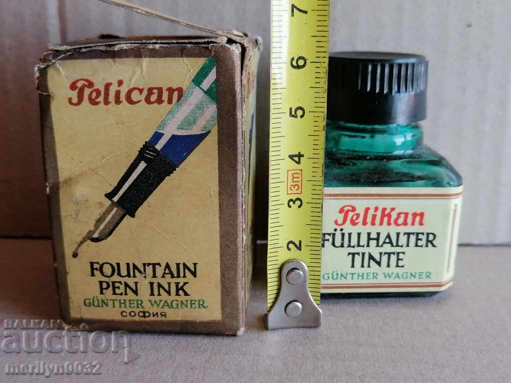Auction Pelican ink bottle Günther Wagner Auction Pelican ink bottle Günther Wagner