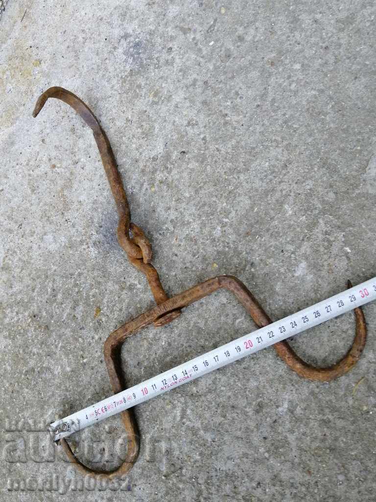 Forged buttock, hook, wrought iron - 5