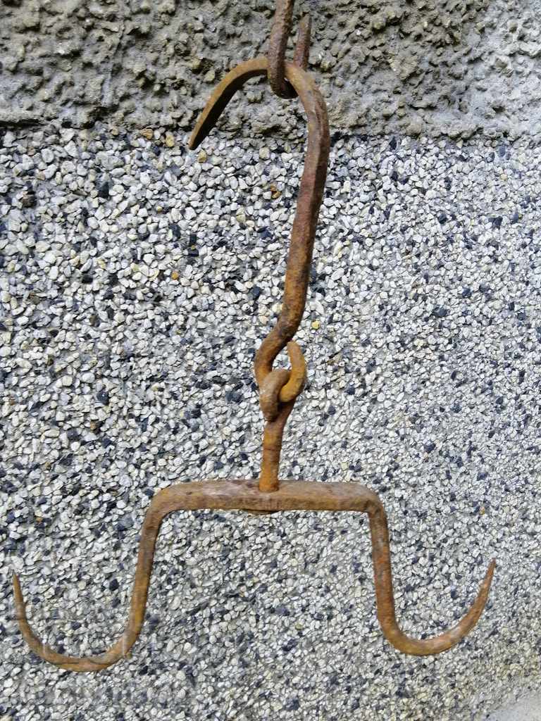 Forged buttock, hook, wrought iron - 7