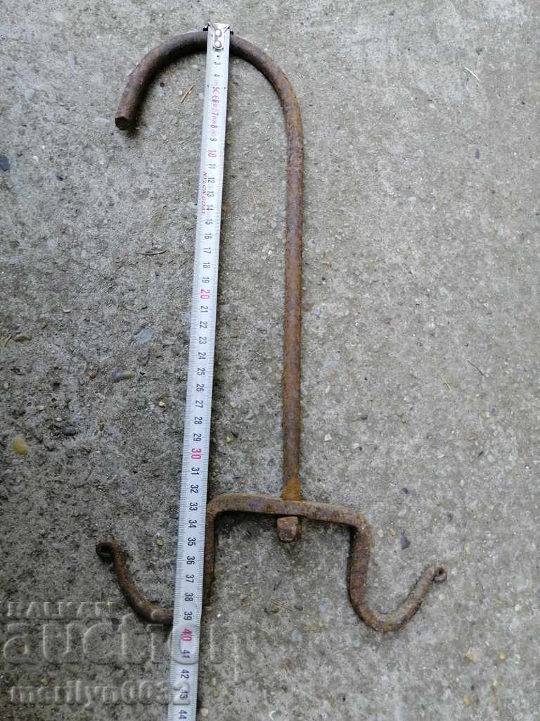 Forged buttock, hook, wrought iron - 6 Forged buttock, hook, wrought iron - 6