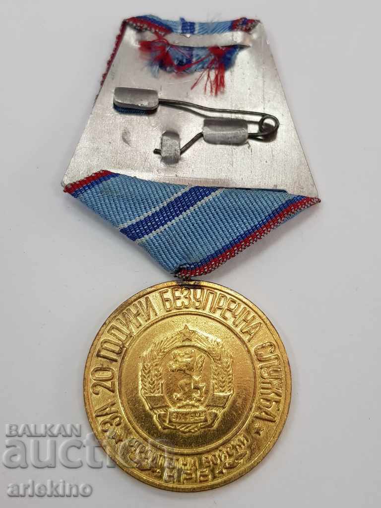 Delivery of Bulgarian medal 20 years of impeccable service Construction Troops