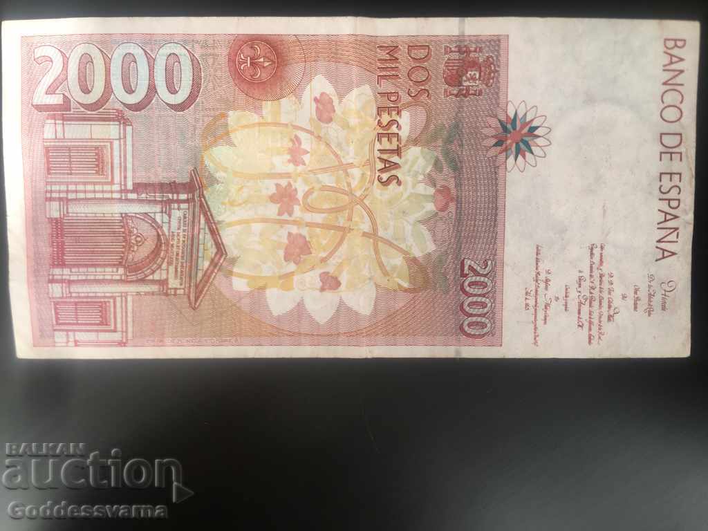 Spain 2000 Pesetas 1992-6 Pick 164 Ref 7293 with price 36.00 BGN | € 18.41 Spain 2000 Pesetas 1992-6 Pick 164 Ref 7293 with price 36.00 BGN | € 18.41