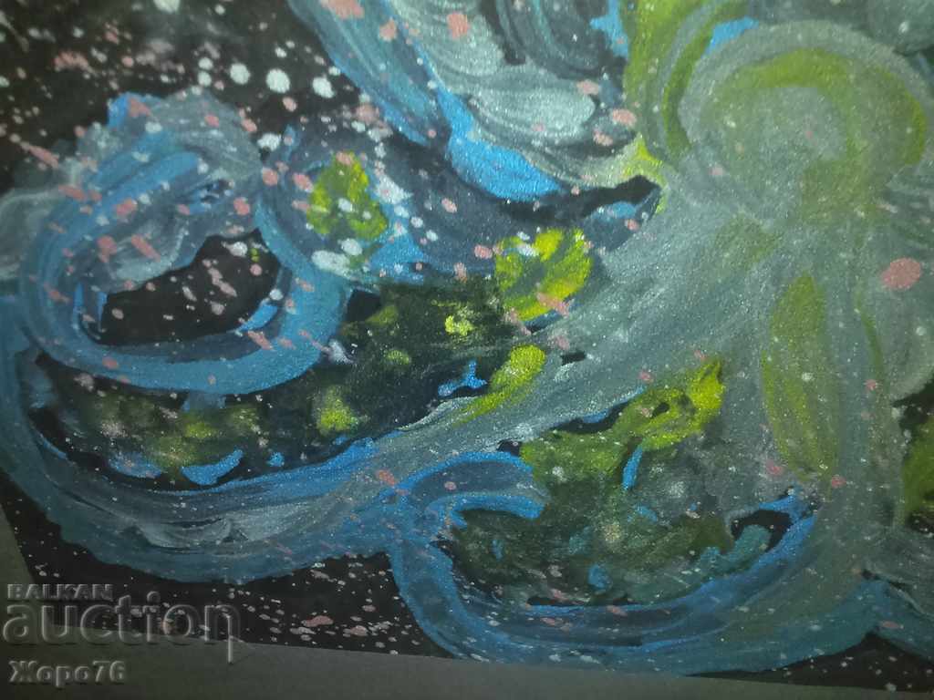 Licitație LITografie ABSTRACTA CULOARE PICTURA DESEN Foarte FRUMOS