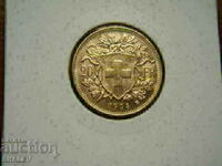 20 φράγκα 1903 Ελβετία (20 φράγκα Ελβετία) - AU (χρυσός)