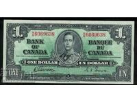 Canada 1 dolar 1937 Pick 58d Ref 9638