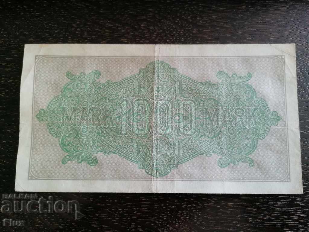 Reich Banknote - Germany - 1000 Marks | 1922 with price 7.50 BGN | € 3.83 Reich Banknote - Germany - 1000 Marks | 1922 with price 7.50 BGN | € 3.83