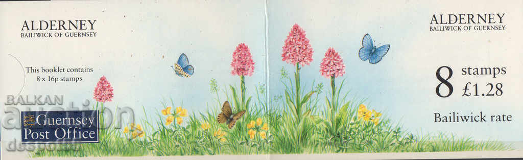 1994. Alderney. Flora and fauna. Carnet. with price 3.50 BGN | € 1.79