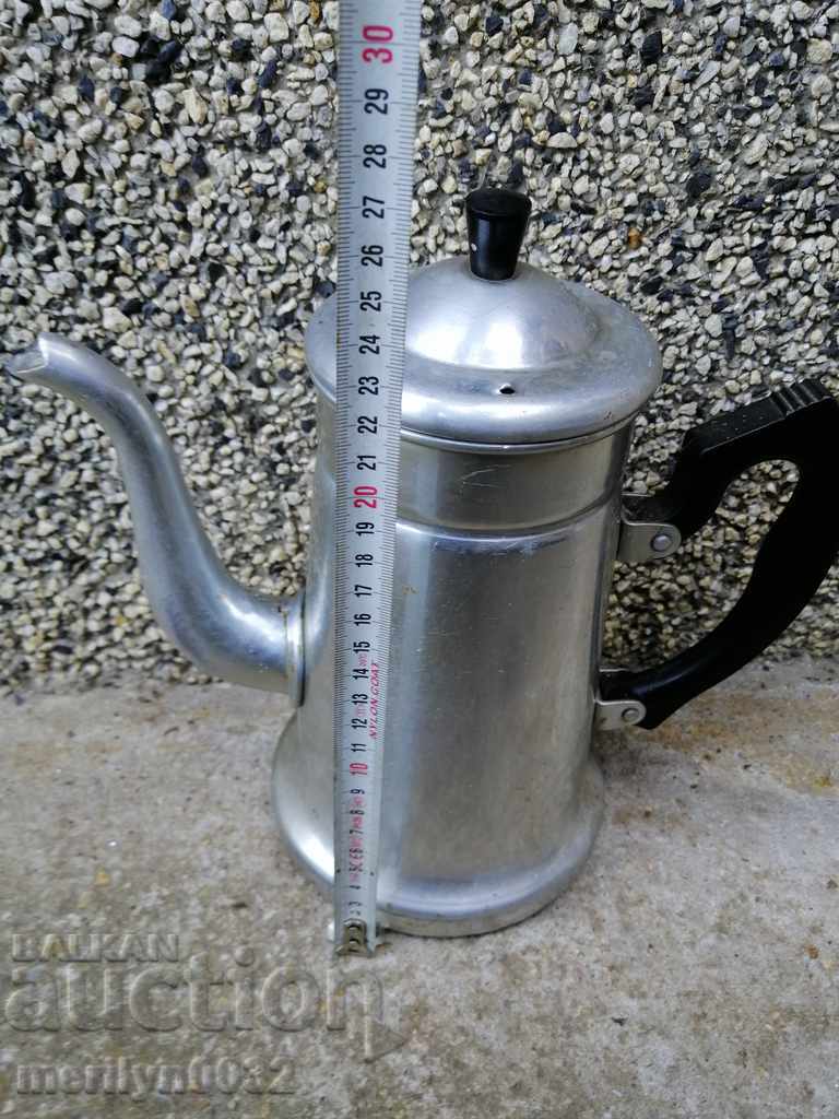 Auction  Aluminum teapot USSR coffee beaker samant vintage