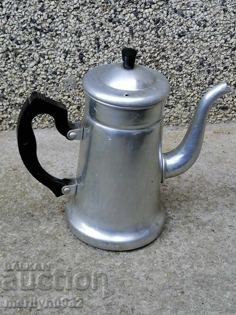 Aluminum teapot USSR coffee beaker samant vintage