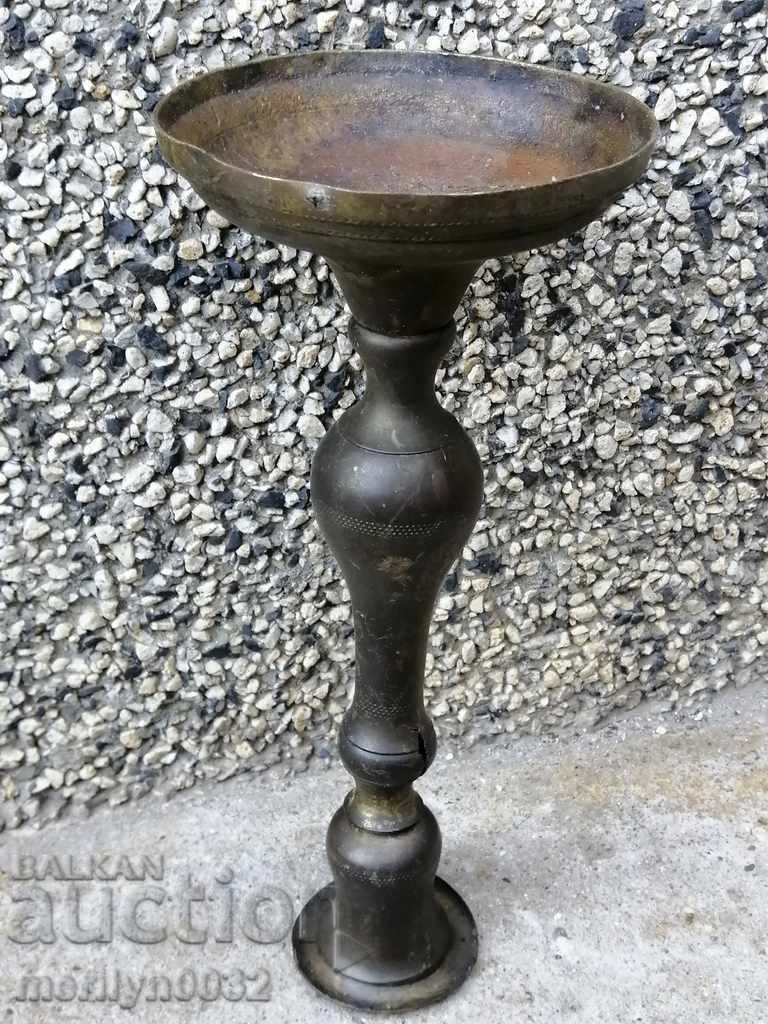 Old brass candlestick candle lamp with price 59.00 BGN | € 30.17 Old brass candlestick candle lamp with price 59.00 BGN | € 30.17