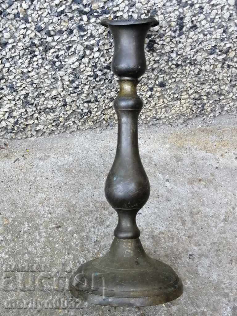 Old brass candlestick candle lamp - 6 Old brass candlestick candle lamp - 6