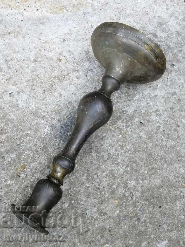 Old brass candlestick candle lamp - 7 Old brass candlestick candle lamp - 7