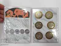 Rare and expensive set of 6 pcs. coins with erotic scenes 6 Euro