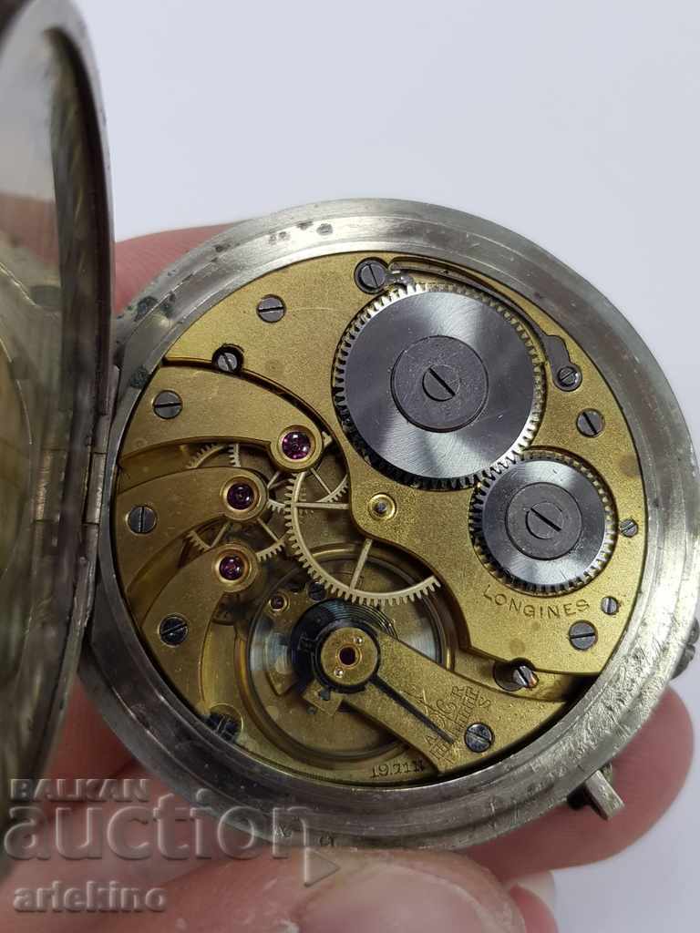 Rare Swiss pocket watch LONGINES with railway locomotive - 7 Rare Swiss pocket watch LONGINES with railway locomotive - 7