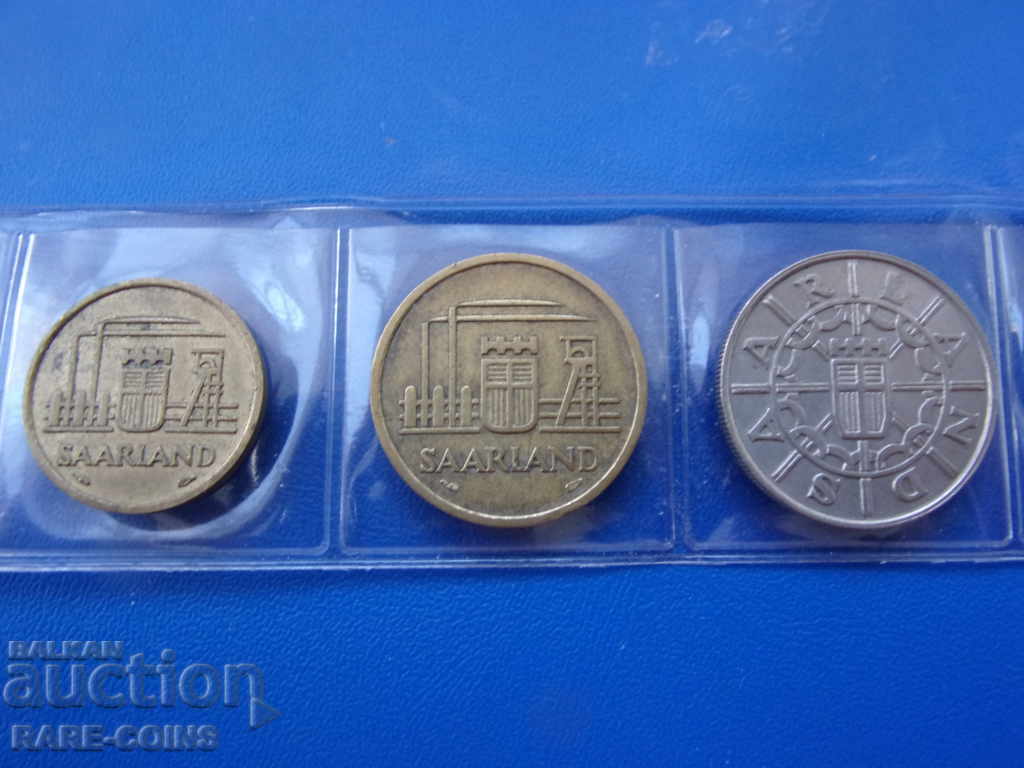 Παράδοση Saarland Lot 1954-1955 Σπάνιο πρωτότυπο