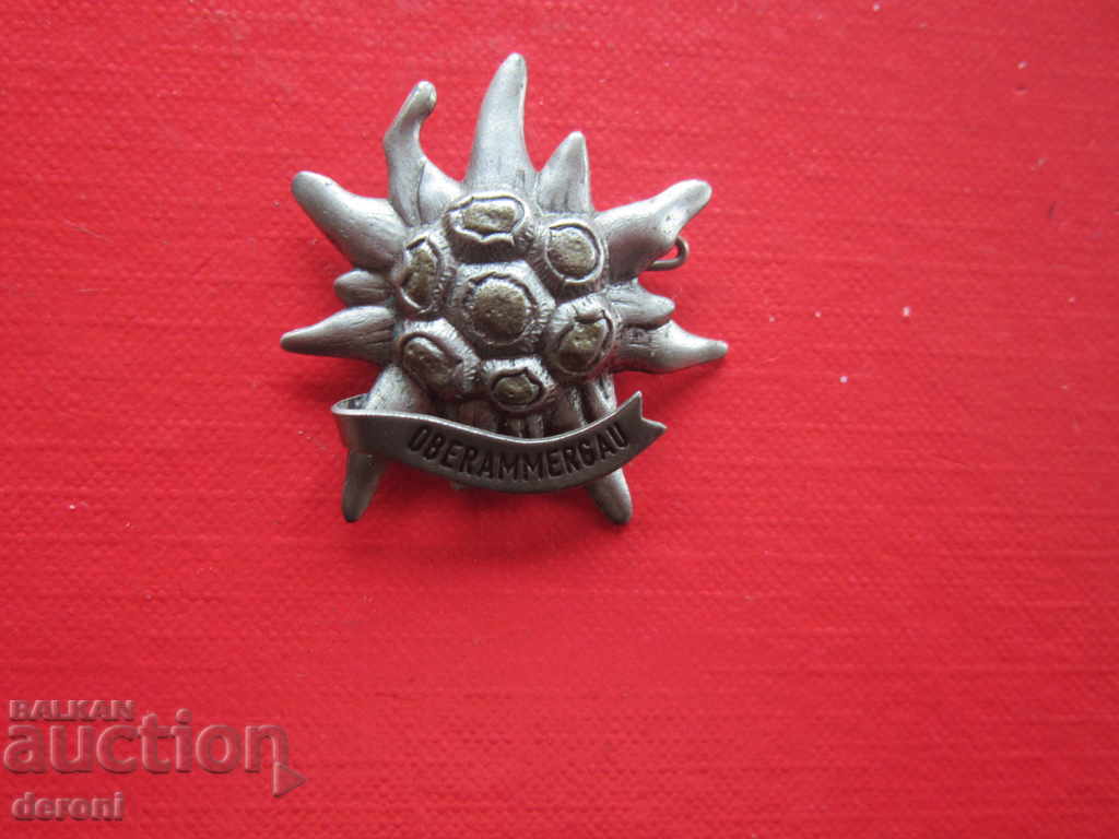 Delivery of Large Tyrolean hunting badge badge Edelweiss Delivery of Large Tyrolean hunting badge badge Edelweiss