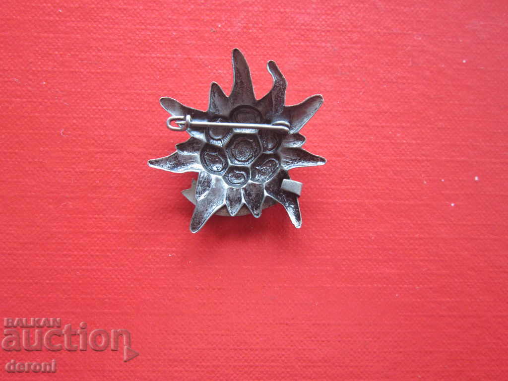 Large Tyrolean hunting badge badge Edelweiss - 5 Large Tyrolean hunting badge badge Edelweiss - 5