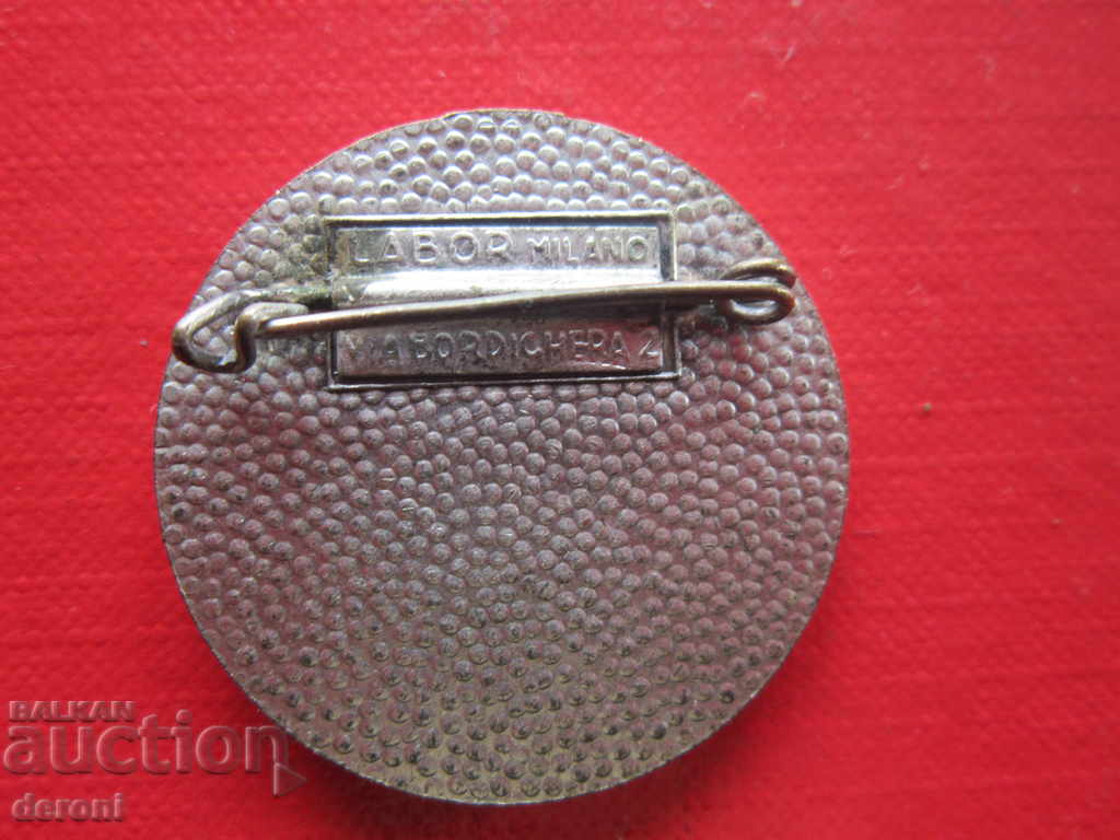 Delivery of Unique large badge Labor Milano enamel badge Delivery of Unique large badge Labor Milano enamel badge