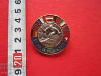 Unique large badge Labor Milano enamel badge