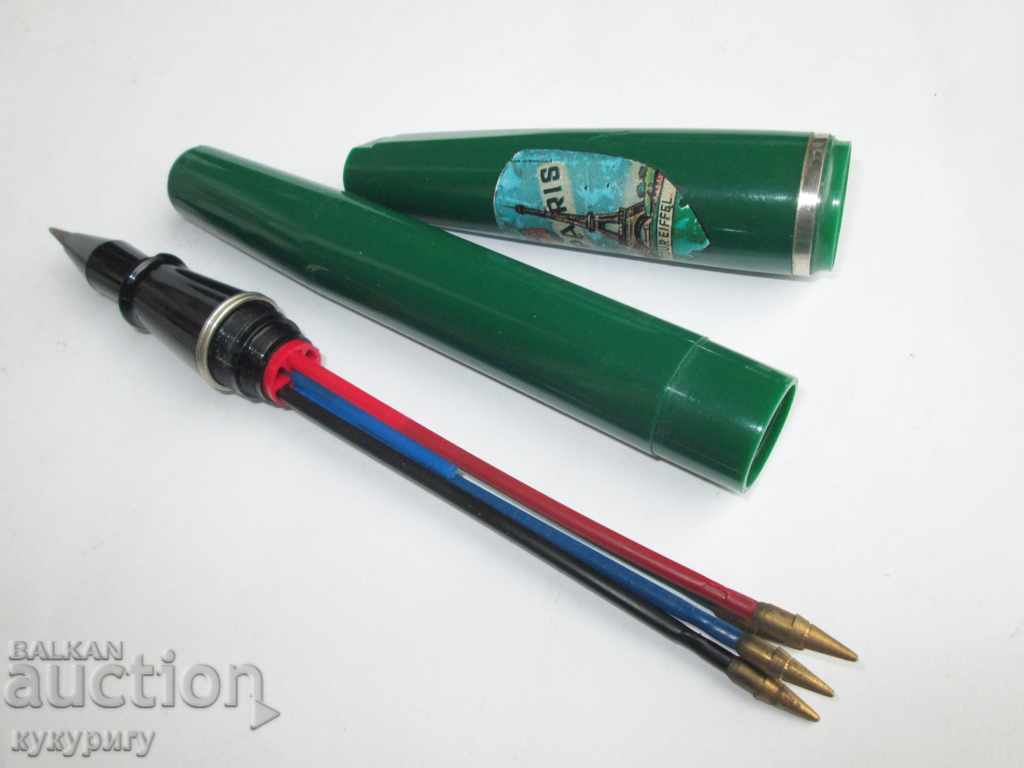 Collectible huge big old ballpoint pen PARIS with price 20.00 BGN | € 10.23 Collectible huge big old ballpoint pen PARIS with price 20.00 BGN | € 10.23