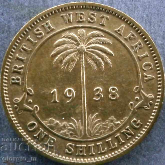 Британска Западна Африка 1 шилинг 1938