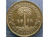 Βρετανική Δυτική Αφρική 1 σελίνι 1938