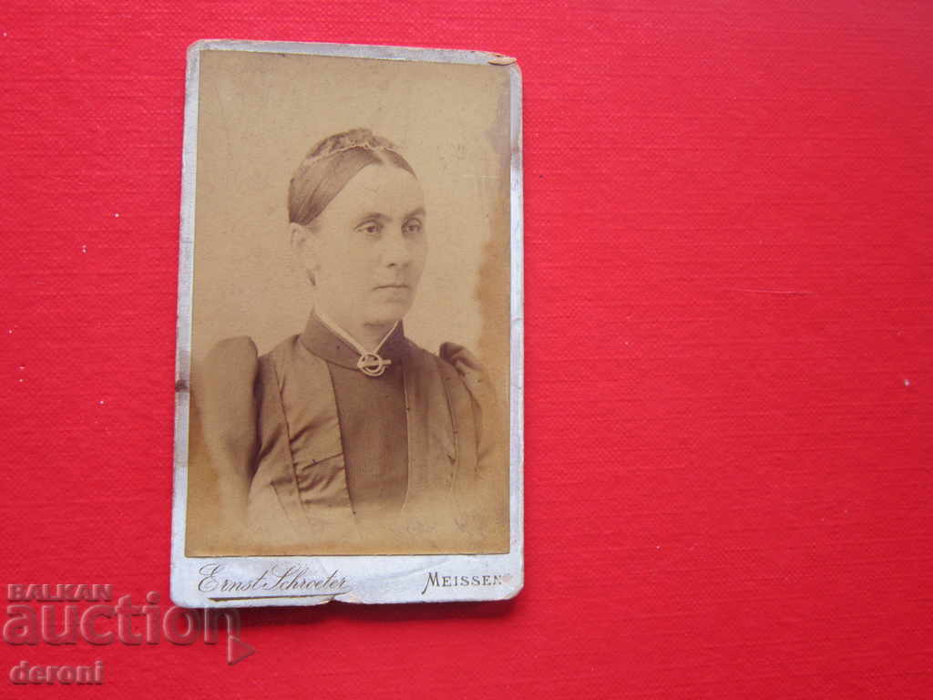 Auction Old picture of thick cardboard Auction Old picture of thick cardboard