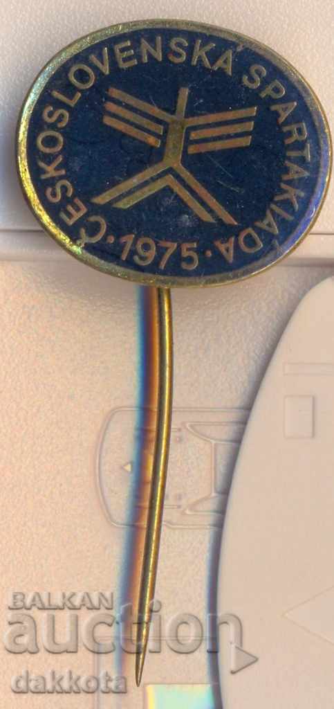 Badge Czechoslovakia Spartakiada 1975 year