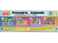 1979 Νησιά Πίτκαρν. Χριστούγεννα - Διεθνής Ημέρα του Παιδιού. ΟΙΚΟΔΟΜΙΚΟ ΤΕΤΡΑΓΩΝΟ