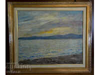Ivan Tabakov-Ohrid lake-oil paints-signed