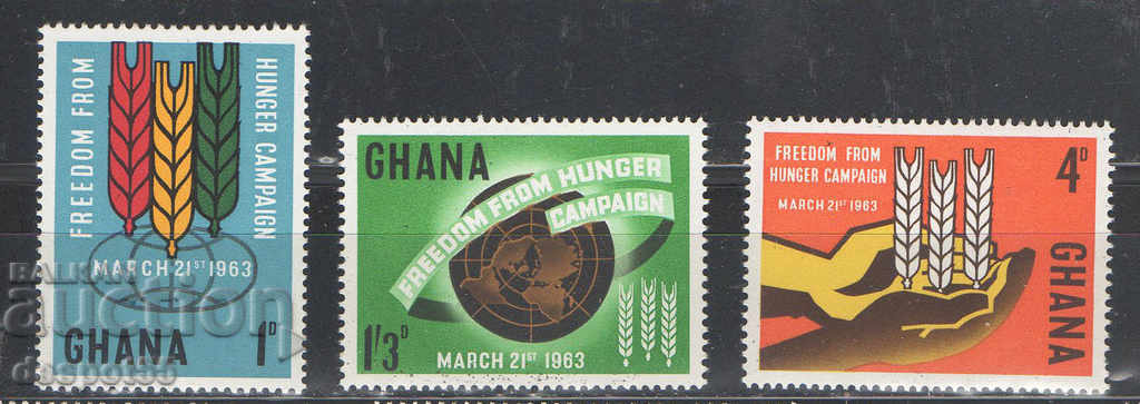 1963. Ghana. Free from hunger.