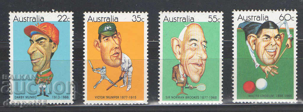 1981. Αυστραλία. Διάσημοι αθλητές.