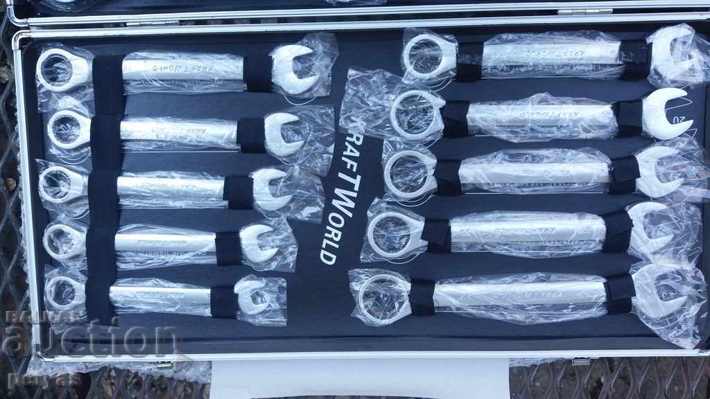 Licitație Set de chei cu clichet de la 6 mm la 32 mm KraftRoyal