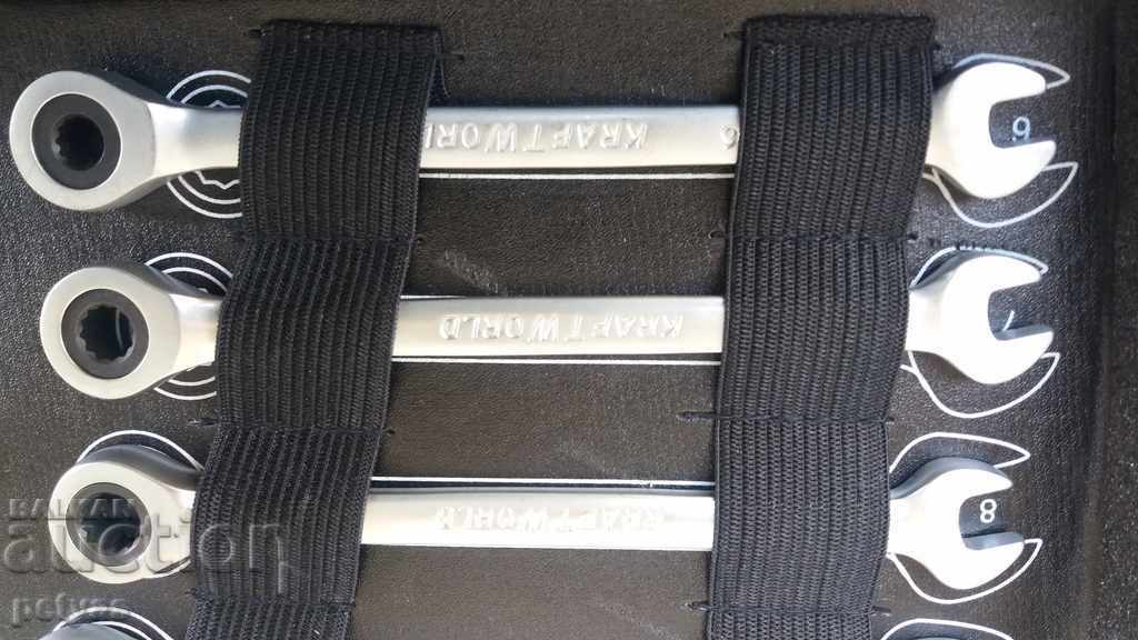 Set de chei cu clichet de la 6 mm la 32 mm KraftRoyal - 7