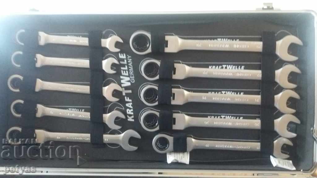 Set of ratchet wrenches from 6 mm to 32 mm KraftRoyal