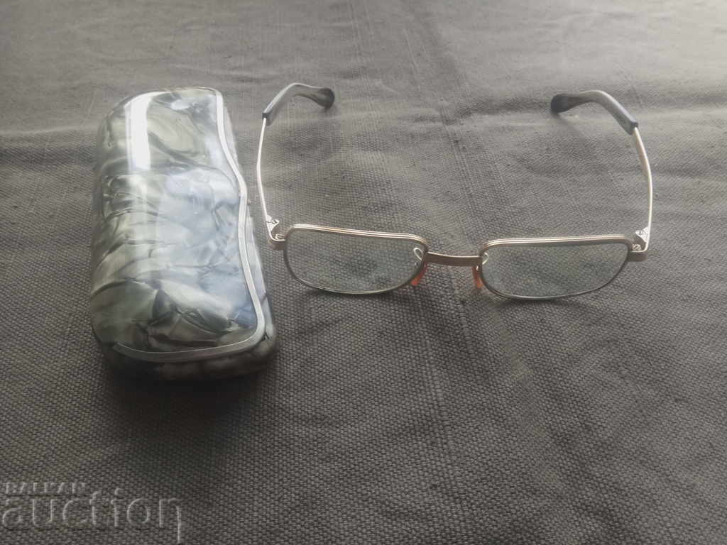 επιχρυσωμένα γυαλιά με κουτί