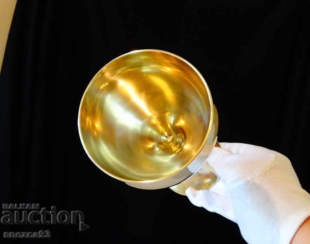 Bronze goblet, wine glass, wedding, anniversary with price 76.00 BGN | € 38.86 Bronze goblet, wine glass, wedding, anniversary with price 76.00 BGN | € 38.86