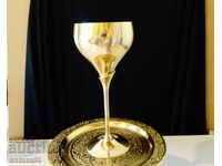 A magnificent goblet for a wedding, anniversary.