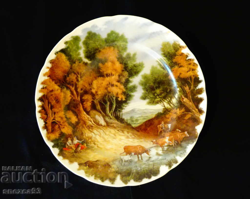 Author's plate, plateau, panel, Chinese porcelain.